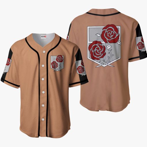 9Heritages 3D Anime Attack On Titan Garrison Regiment Custom Baseball Tee