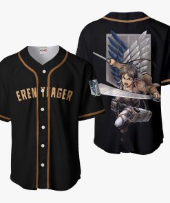 9Heritages 3D Anime Attack On Titan Eren Yeager Custom Fandom Baseball Tee VA301370