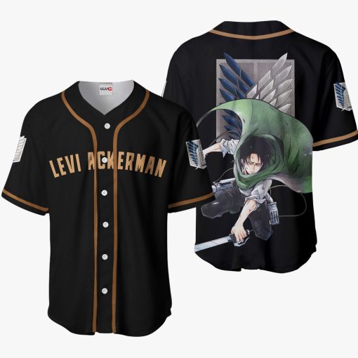9Heritages 3D Anime Attack On Titan Levi Ackerman Custom Fandom Baseball Tee VA301373