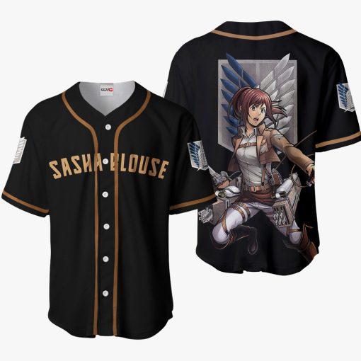 9Heritages 3D Anime Attack On Titan Sasha Blouse Custom Baseball Tee