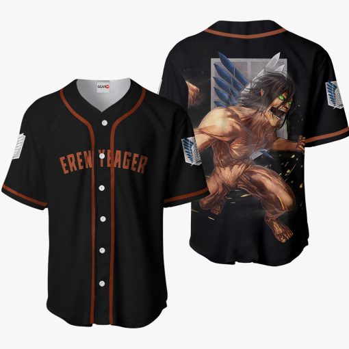 9Heritages 3D Anime Attack On Titan Eren Yeager Titan Custom Fandom Baseball Tee