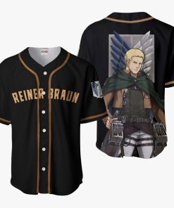 9Heritages 3D Anime Attack On Titan Reiner Braun Custom Fandom Baseball Tee