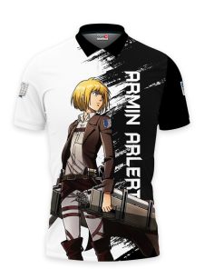Armin Arlert Polo Shirts Attack On Titan Custom Anime