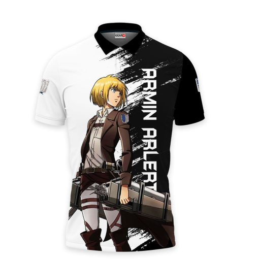 Armin Arlert Polo Shirts Attack On Titan Custom Anime