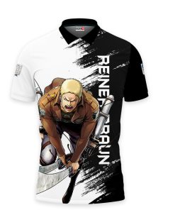 Reiner Braun Polo Shirts Attack On Titan Custom Anime