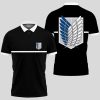 Survey Corps Polo Shirts Custom Attack On Titan Anime VA301484