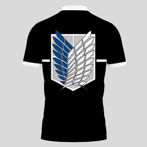 Survey Corps Polo Shirts Custom Attack On Titan Anime VA301484