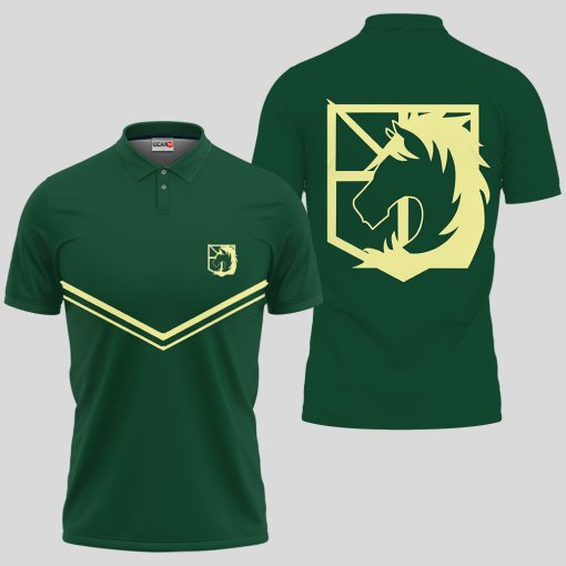 Military Police Brigade Polo Shirts Custom Attack On Titan Anime