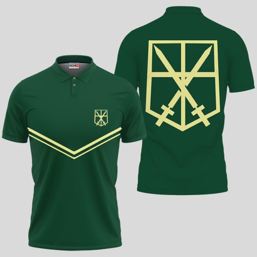 Training Corps Polo Shirts Custom Attack On Titan Anime