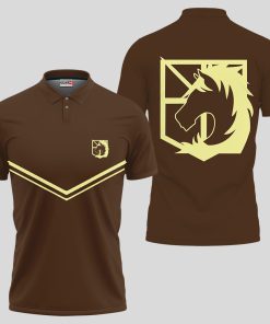 Military Police Brigade Polo Shirts Custom Attack On Titan Anime