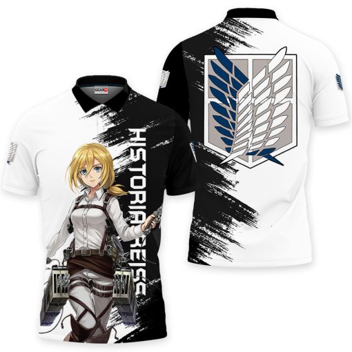 Historia Reiss Polo Shirts Attack On Titan Custom Anime