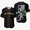 9Heritages 3D Anime Attack On Titan Levi Ackerman Custom Fandom Baseball Tee