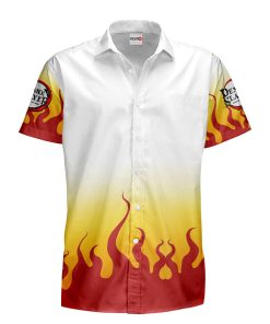 9Heritages 3D Anime Demon Slayer Kyojuro Rengoku Custom Hawaiian Shirt