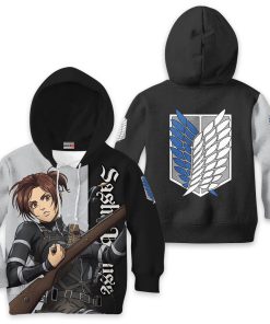 Attack On Titan Sasha Blouse Kids Hoodie Custom Anime Clothes