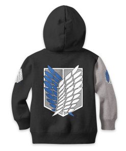 Attack On Titan Eren Yeager Kids Hoodie Custom Anime Clothes