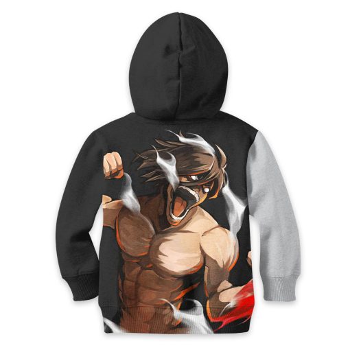 Attack On Titan Eren Yeager Titan Kids Hoodie Custom Anime Clothes