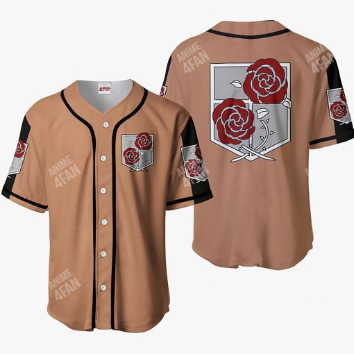 9Heritages 3D Anime Attack On Titan Garrison Regiment Custom Baseball Tee VA306015