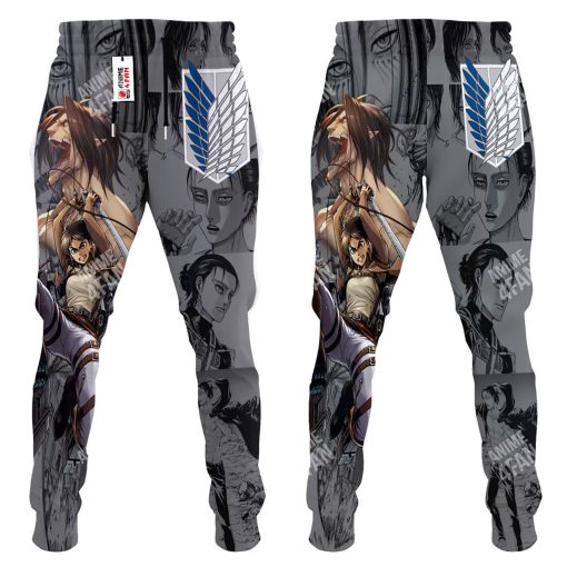 9Heritages 3D Anime Attack On Titan Eren Jaeger Custom Fandom Sweatpants