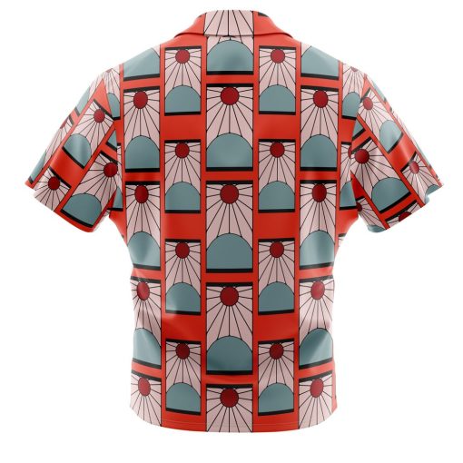 9Heritages 3D Anime Demon Slayer Hanafuda Earrings Custom Cosplay Costume Hawaiian Shirt