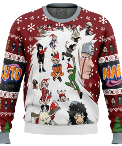 9Heritages 3D Anime Naruto Shippuden Christmas Naruto Characters Custom Ugly Christmas Sweater