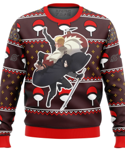9Heritages 3D Anime Naruto Shippuden Sasuke Grown Custom Fandom Ugly Christmas Sweater