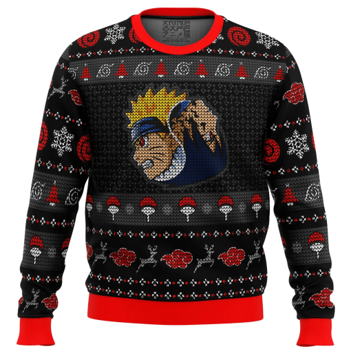 9Heritages 3D Anime Naruto Shippuden Yin Yang Naruto Sasuke Custom Ugly Christmas Sweater