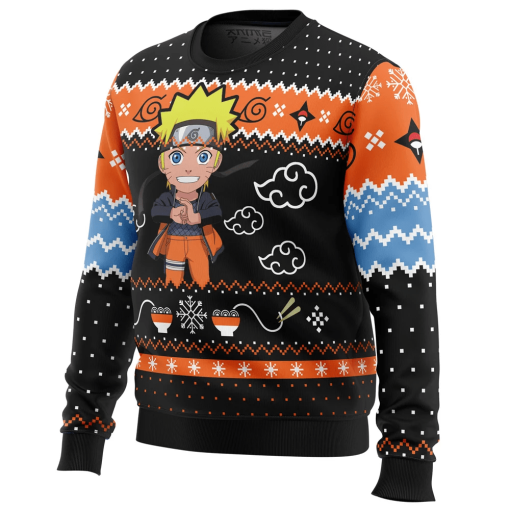 9Heritages 3D Anime Naruto Shipppuden Ramen Uzumaki Naruto Custom Fandom Ugly Christmas Sweater