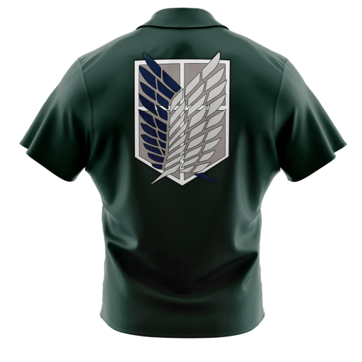 9Heritages 3D Anime Attack on Titan Scouting Regiment Wings Custom Cosplay Costume Hawaiian Shirt VA307037