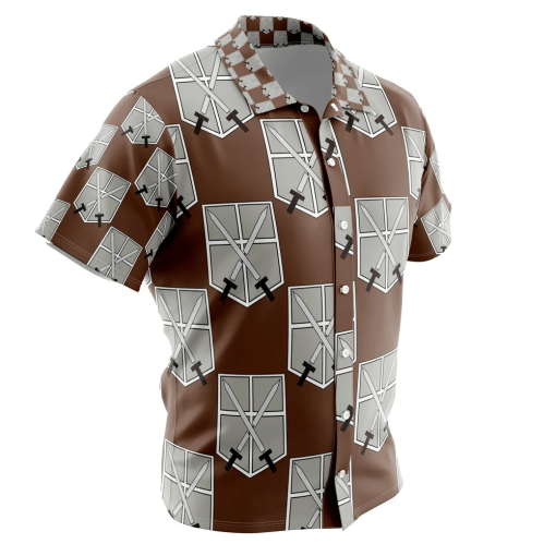 9Heritages 3D Anime Attack on Titan Training Corps Custom Hawaiian Shirt