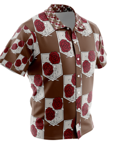 9Heritages 3D Anime Attack on Titan Garrison Custom Hawaiian Shirt