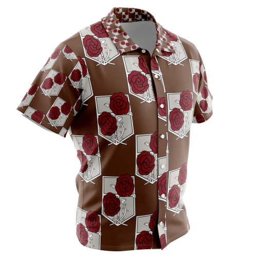 9Heritages 3D Anime Attack on Titan Garrison Custom Hawaiian Shirt