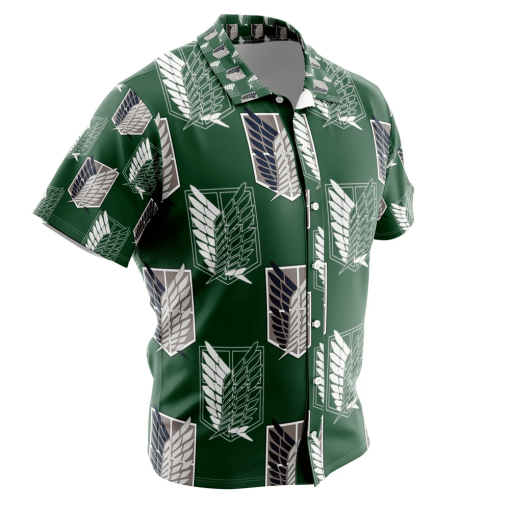 9Heritages 3D Anime Attack On Titan Survey Corps Custom Hawaiian Shirt