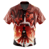 9Heritages 3D Anime Attack on Titan Eren Yeager Burning Custom Fandom Hawaiian Shirt VA307054