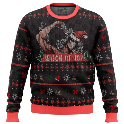 9Heritages 3D Anime Attack On Titan Season of Joy Custom Fandom Ugly Christmas Sweater