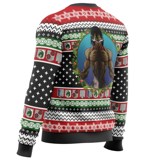 9Heritages 3D Anime Attack On Titan NineTitans Custom Fandom Ugly Christmas Sweater