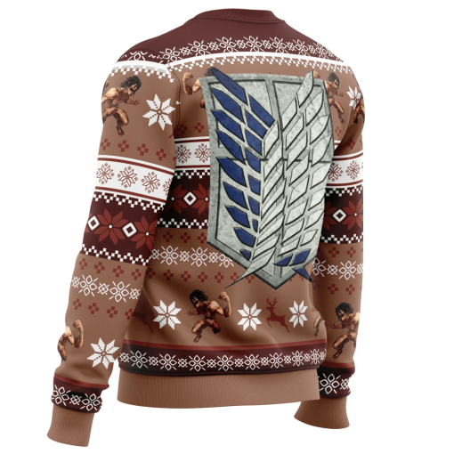 9Heritages 3D Anime Attack On Titan Levi Ackerman Custom Fandom Ugly Christmas Sweater