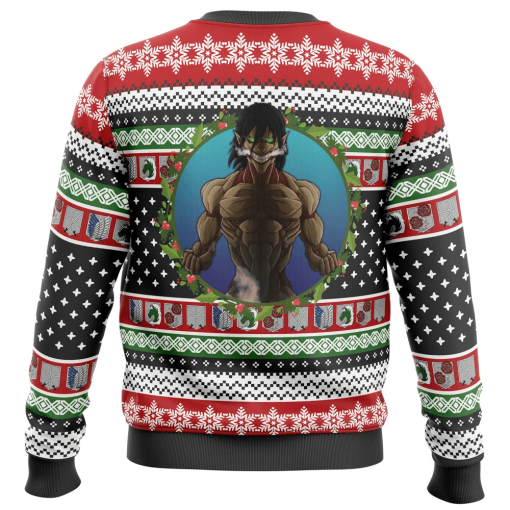 9Heritages 3D Anime Attack On Titan NineTitans Custom Fandom Ugly Christmas Sweater