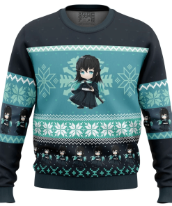 9Heritages 9Heritages 3D Anime Demon Slayer Muichiro Tokito Custom Ugly Christmas Sweater