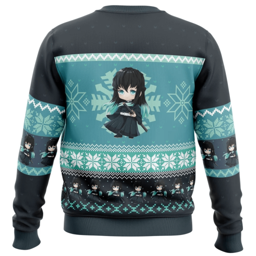 9Heritages 9Heritages 3D Anime Demon Slayer Muichiro Tokito Custom Ugly Christmas Sweater