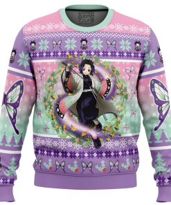9Heritages 9Heritages 3D Anime Demon Slayer Kochou Shinobu Custom Fandom Ugly Christmas Sweater