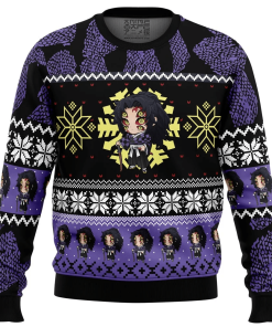 9Heritages 9Heritages 3D Anime Demon Slayer Kokushibo Custom Ugly Christmas Sweater