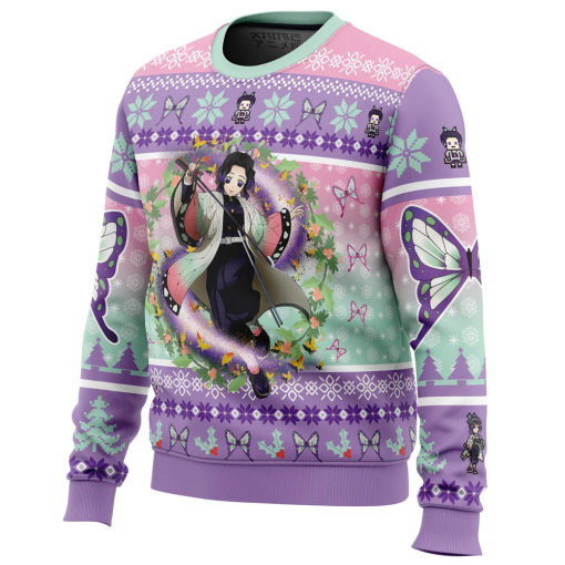 9Heritages 9Heritages 3D Anime Demon Slayer Kochou Shinobu Custom Fandom Ugly Christmas Sweater