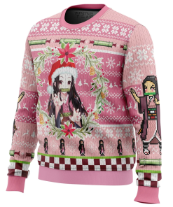 9Heritages 9Heritages 3D Anime Demon Slayer Nezuko Kamado Custom Ugly Christmas Sweater