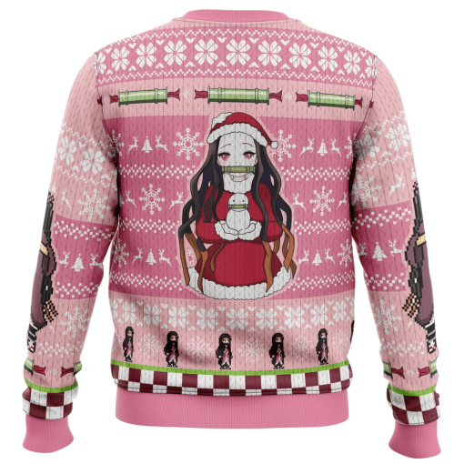 9Heritages 9Heritages 3D Anime Demon Slayer Nezuko Kamado Custom Ugly Christmas Sweater