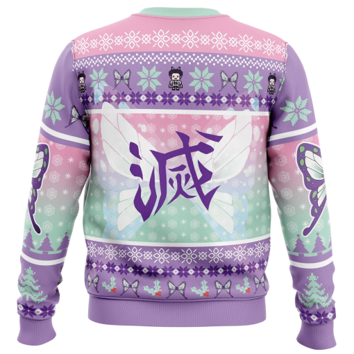 9Heritages 9Heritages 3D Anime Demon Slayer Kochou Shinobu Custom Fandom Ugly Christmas Sweater