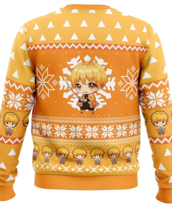 9Heritages 9Heritages 3D Anime Demon Slayer Zenitsu Agatsuma Custom Ugly Christmas Sweater
