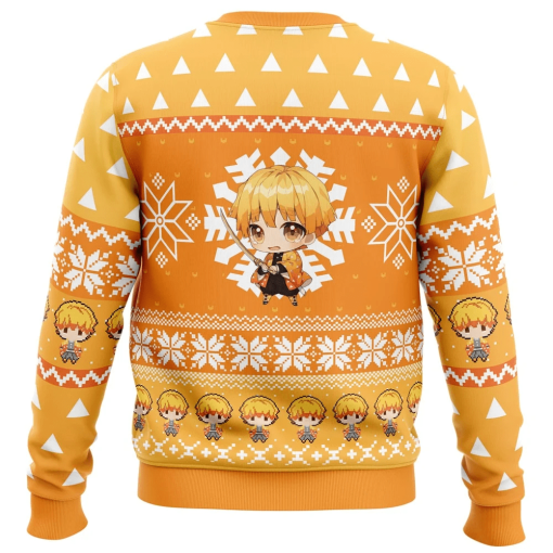 9Heritages 9Heritages 3D Anime Demon Slayer Zenitsu Agatsuma Custom Ugly Christmas Sweater