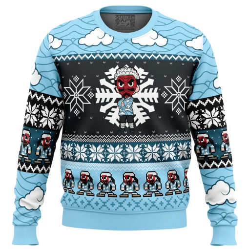 9Heritages 9Heritages 3D Anime Demon Slayer Urokodaki Sakonji Custom Ugly Christmas Sweater