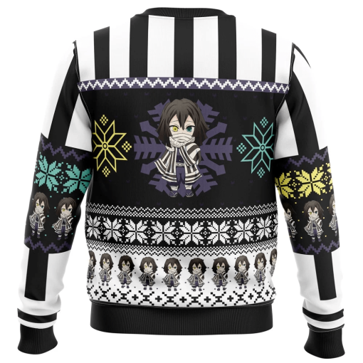 9Heritages 9Heritages 3D Anime Demon Slayer Obanai Iguro Custom Ugly Christmas Sweater