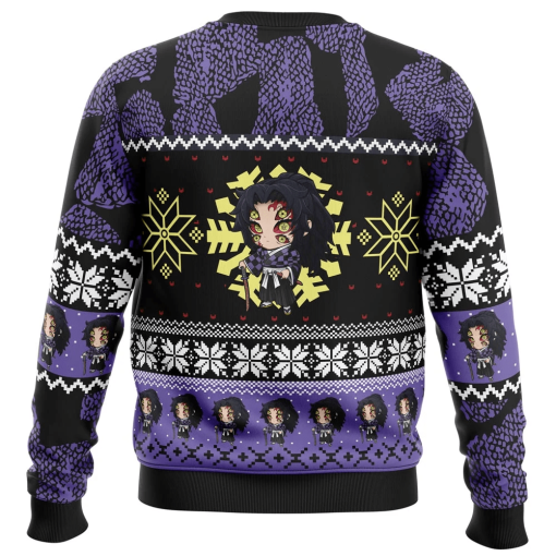 9Heritages 9Heritages 3D Anime Demon Slayer Kokushibo Custom Ugly Christmas Sweater